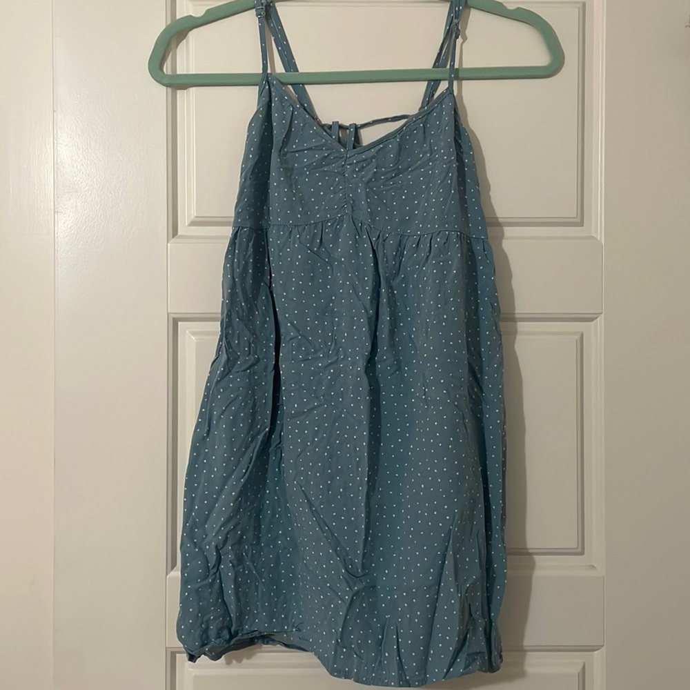 Blue mini dress